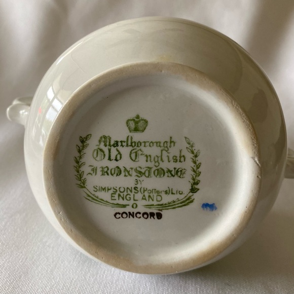 EUC Vintage Marlborough Old English Ironstone Lidded Sugar Bowl Concord RARE - Picture 10 of 16